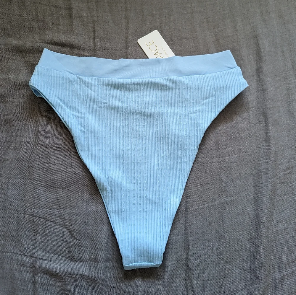 L*Space Camellia Court Bikini Set Sky Blue